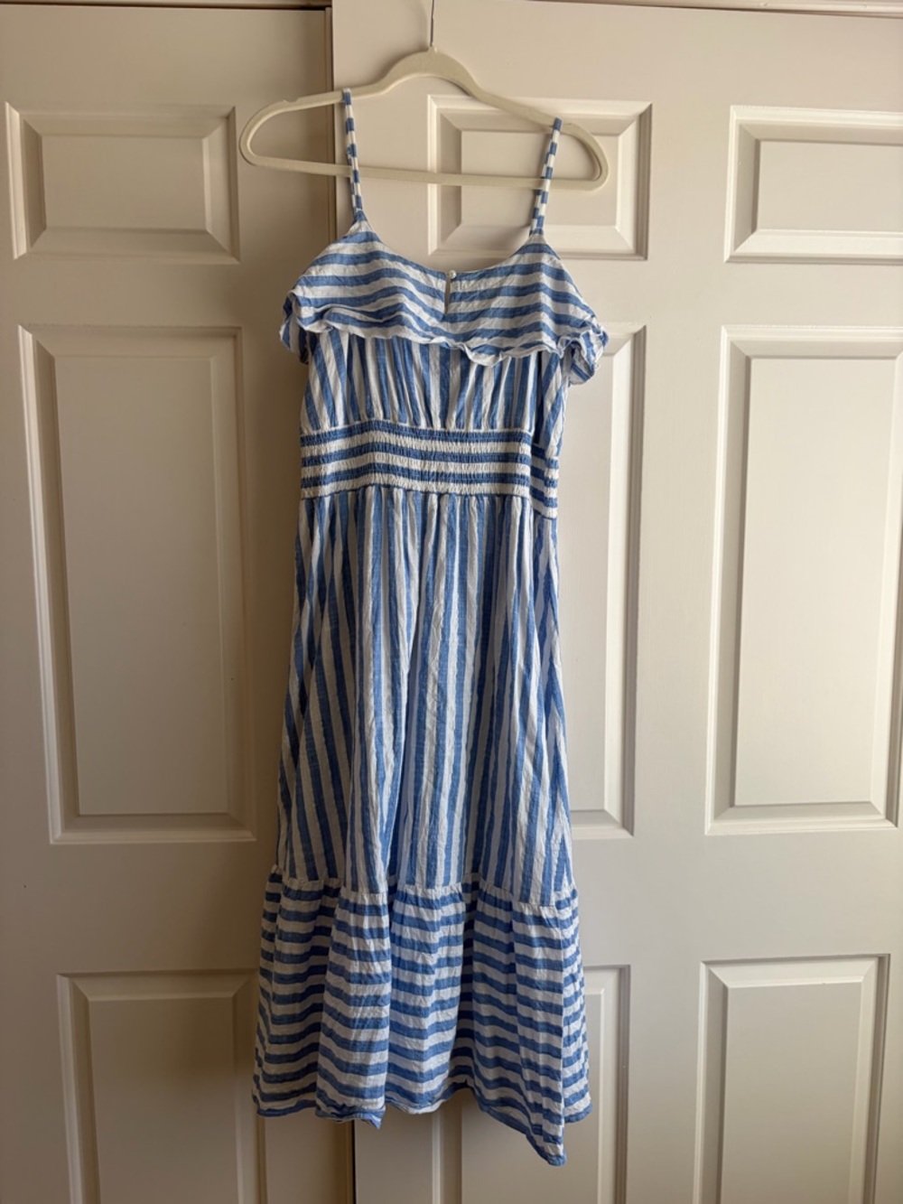 Blue and White Striped Sundress